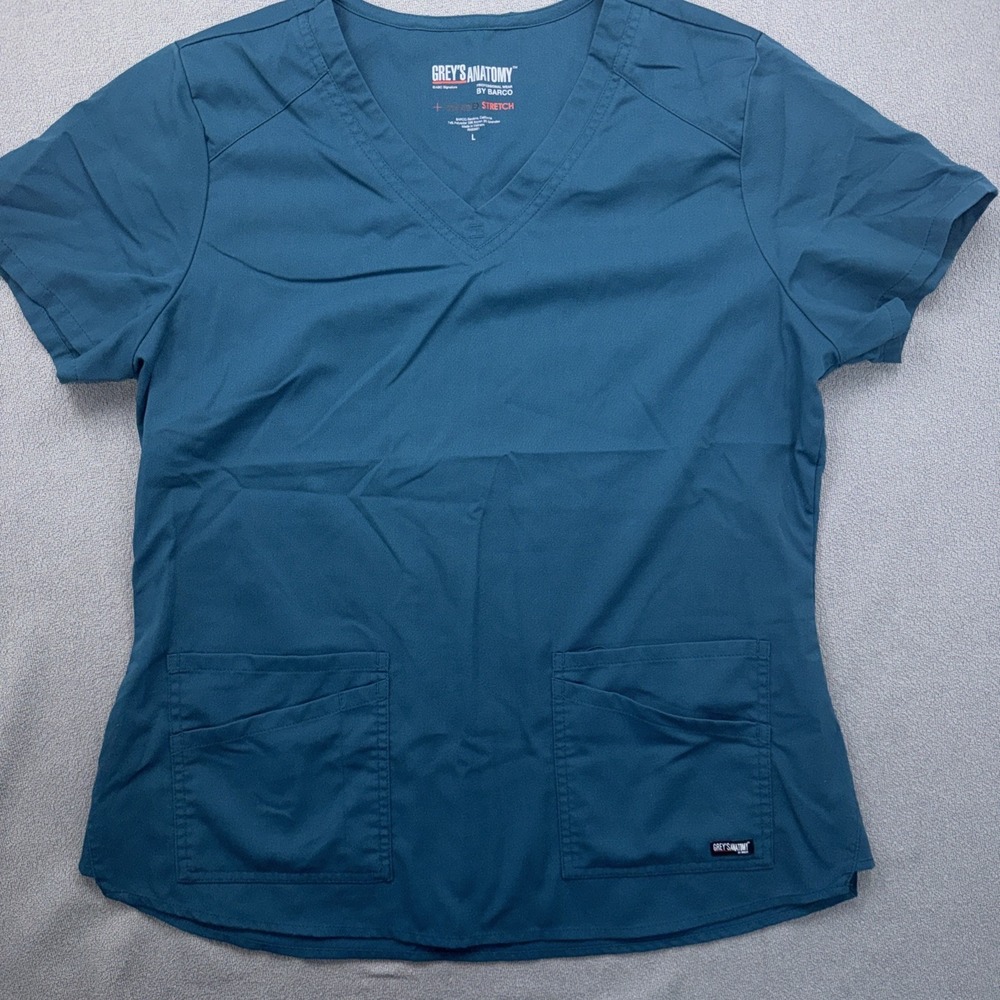 Women's Grey's Anatomy Teal Scrub Size Large